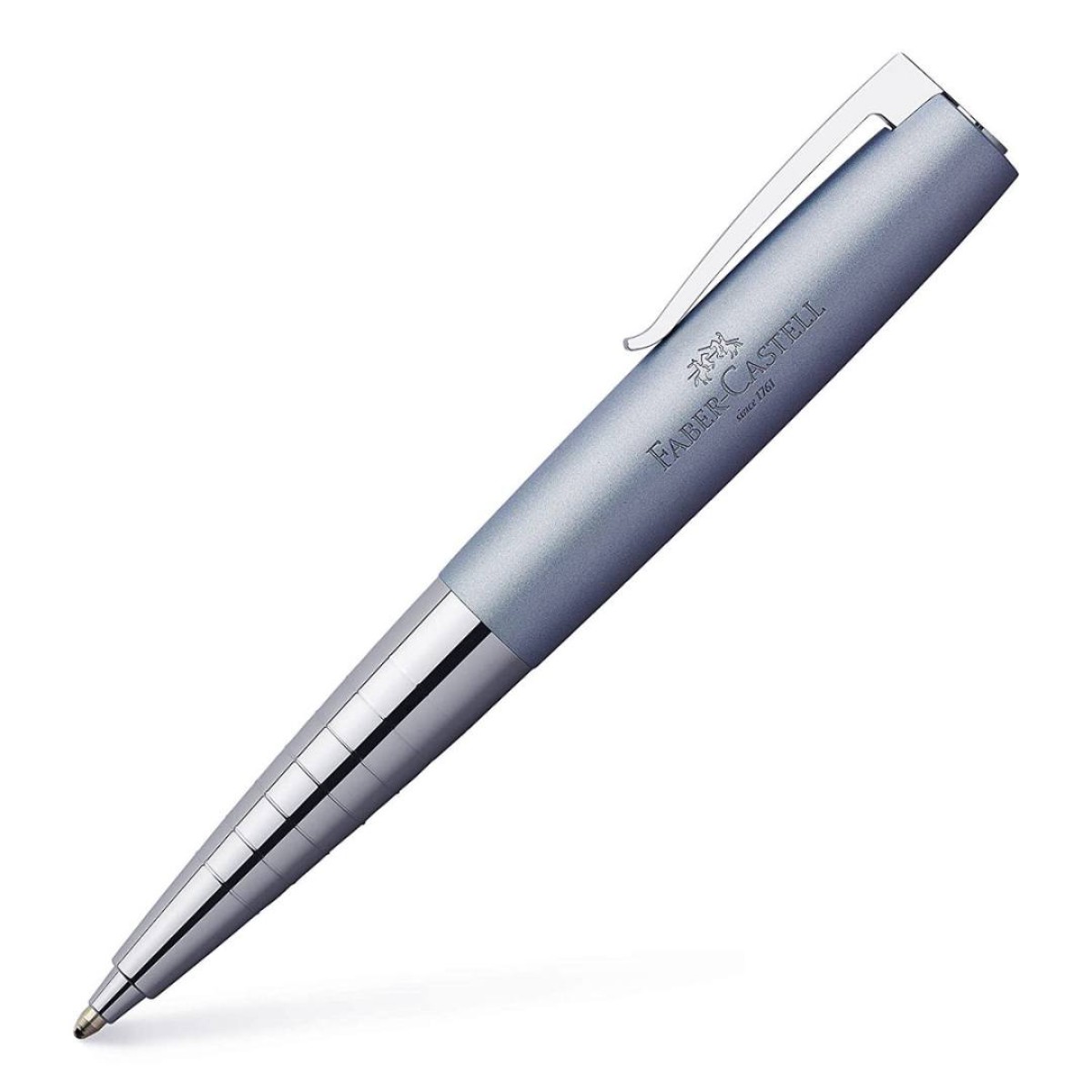 Faber Castell - Loom Metallic Grigio Azzurro - Penna a sfera