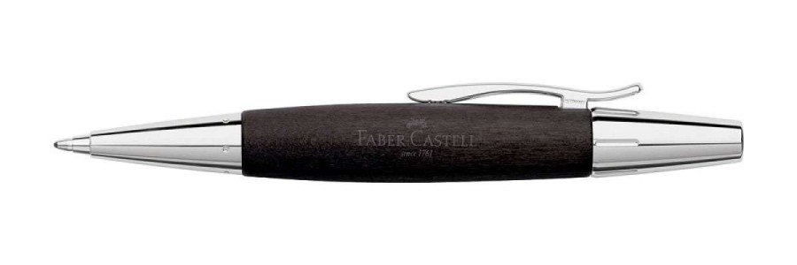 Faber Castell - E-Motion - Penna a sfera - Wood Black