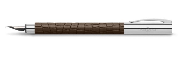 Faber Castell - Ambition - Brown Crocodile 3D - Fountain Pen