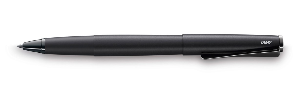 Penna Stilografica Lamy Studio LX All Black - Corpo In Metallo, Pennino Acciaio M - Inclusa Cartuccia Inchiostro Blu T10 - Design Elegante