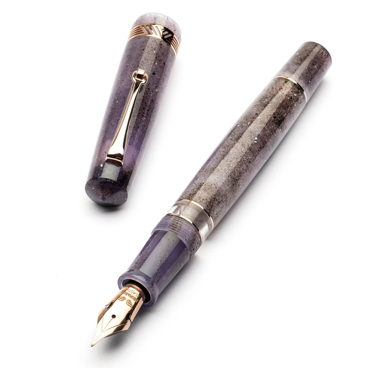 Leonardo Officina Italiana - Momento Magico - Ametista RGT 2025 - Stilografica - Pennino Oro Rosa 14kT.