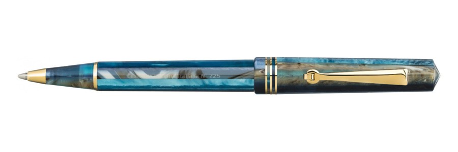 Leonardo Officina Italiana - Momento Zero Resin - Blue Hawaii GT - Ballopint Pen