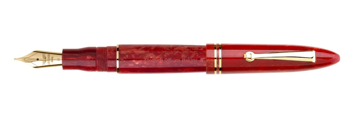 Leonardo Officina Italiana - Furore - Red Passion GT - Fountain pen - Gold nib