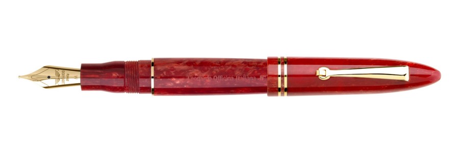 Leonardo Officina Italiana - Furore - Red Passion GT - Fountain pen - Gold nib