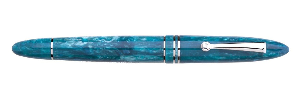 Leonardo Officina Italiana - Furore - Blue emerald CT - Fountain pen - Steel nib