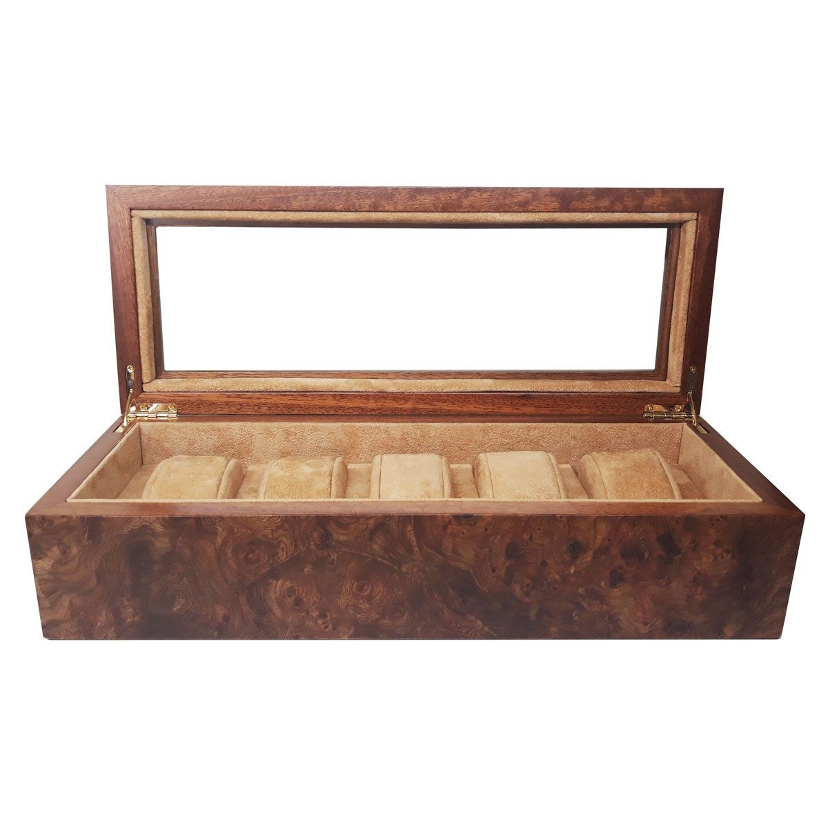 Watch Case - Radica wood - 5 seats