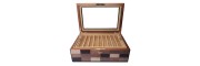 Pen Case - Sestiere wood 18 seats - with glass