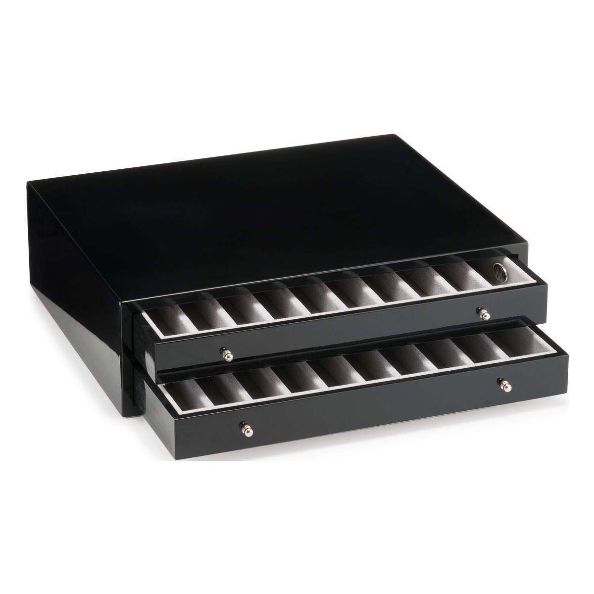 Pen Case - Black lacquered wood - Firenze - 20 seater