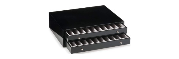 Pen Case - Black lacquered wood - Firenze - 20 seater