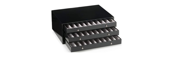 Pen Case - Black lacquered wood - Firenze - 30 seater