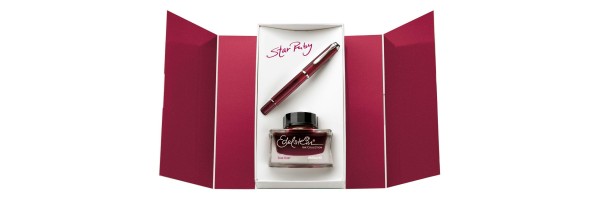 Pelikan - Classic M205 Star Ruby - Stilografica con Flacone Inchiostro Star Ruby