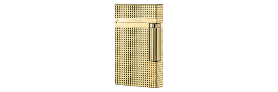 Dupont - 016284 - 2 Line Lighter - Gold Plated Dupont - 016284 - 2 Line Lighter - Gold Plated