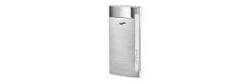 Dupont - 027701 - Accendino Slim 7 - Brushed Chrome Grey