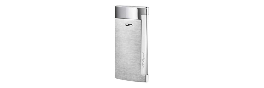 Dupont - 027701 - Slim 7 Lighter - Brushed Chrome Grey