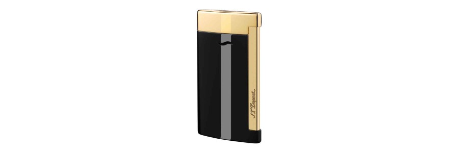 Dupont - 027708 - Slim 7 Lighter - Black Gold