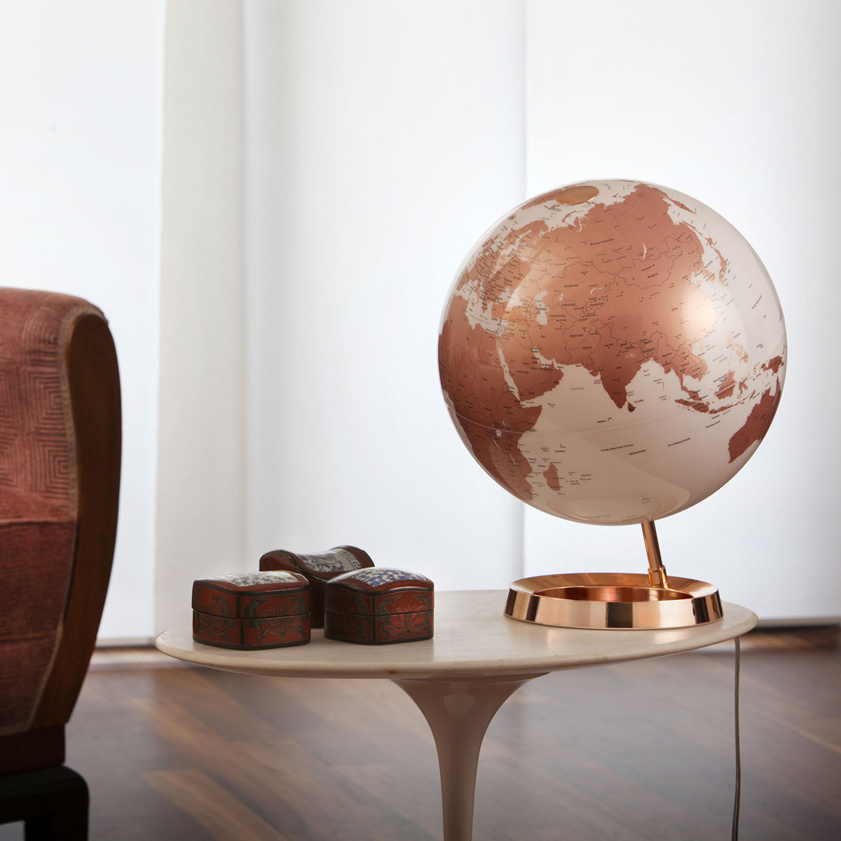 Atmosphere - Illuminated Globe - Copper