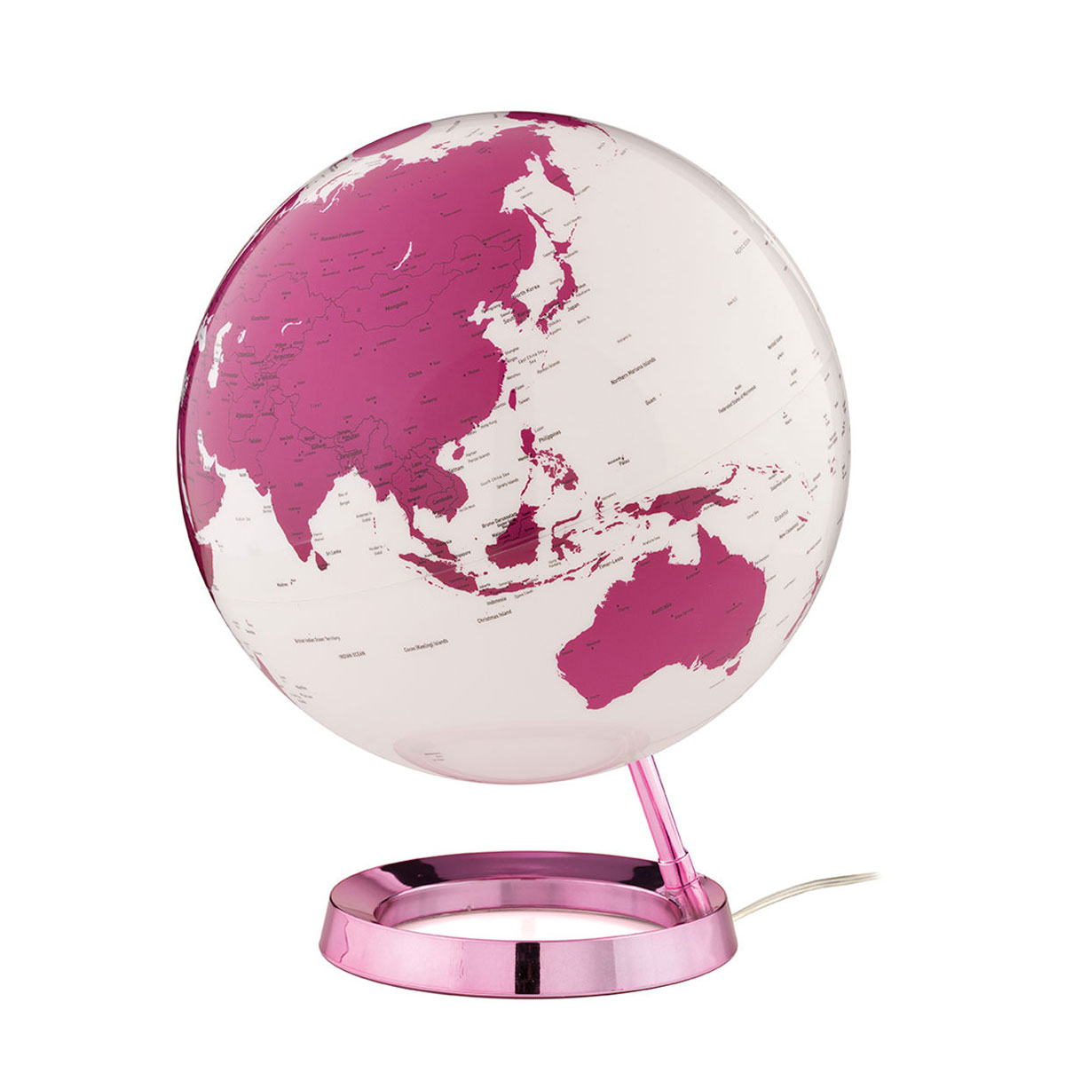 Atmosphere - Illuminated Globe - Hot Pink