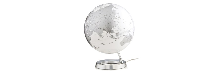 Atmosphere - Illuminated Globe - Chrome
