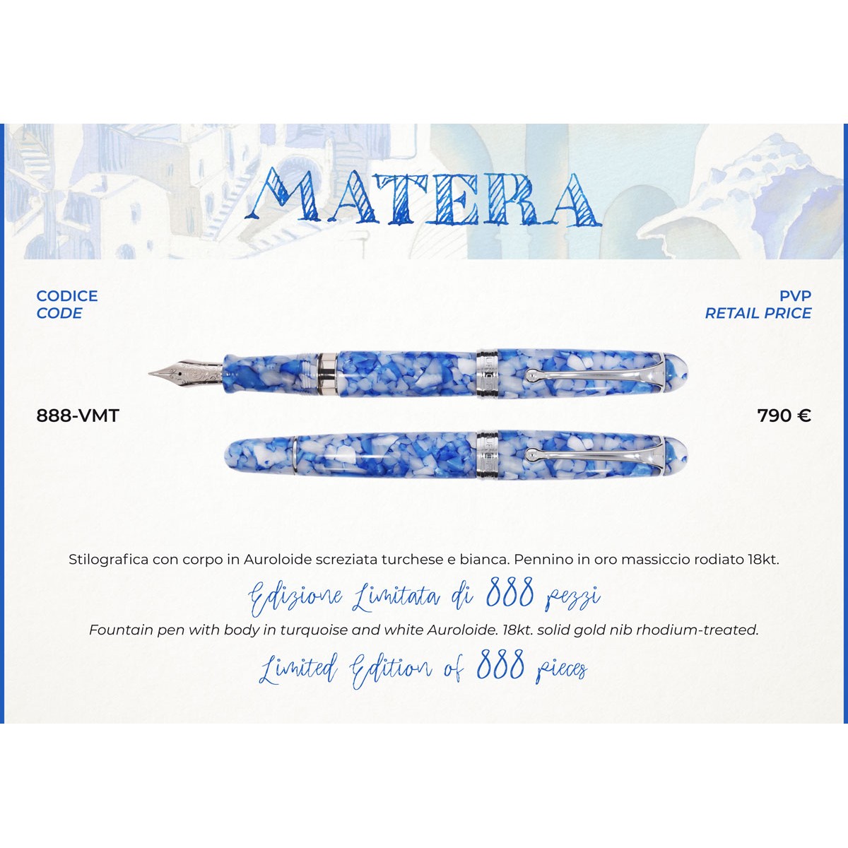 Aurora - 8"88" Matera - Fountain Pen