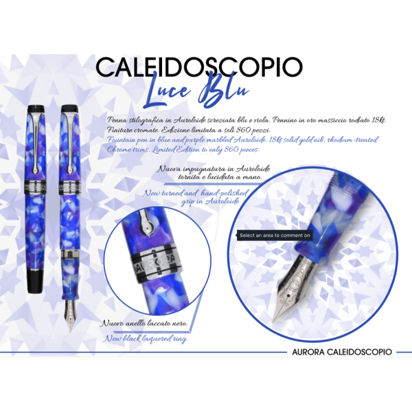 Caleidoscopio Blue light