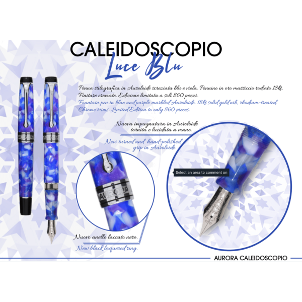 Caleidoscopio Luce Blu