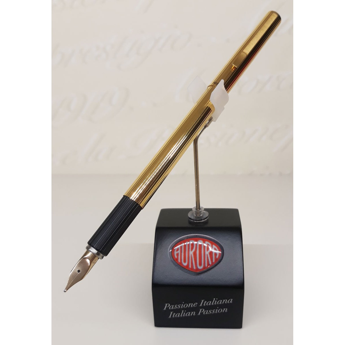 Aurora - Hastil - Fountain Pen Gold Plated - Gold Nib