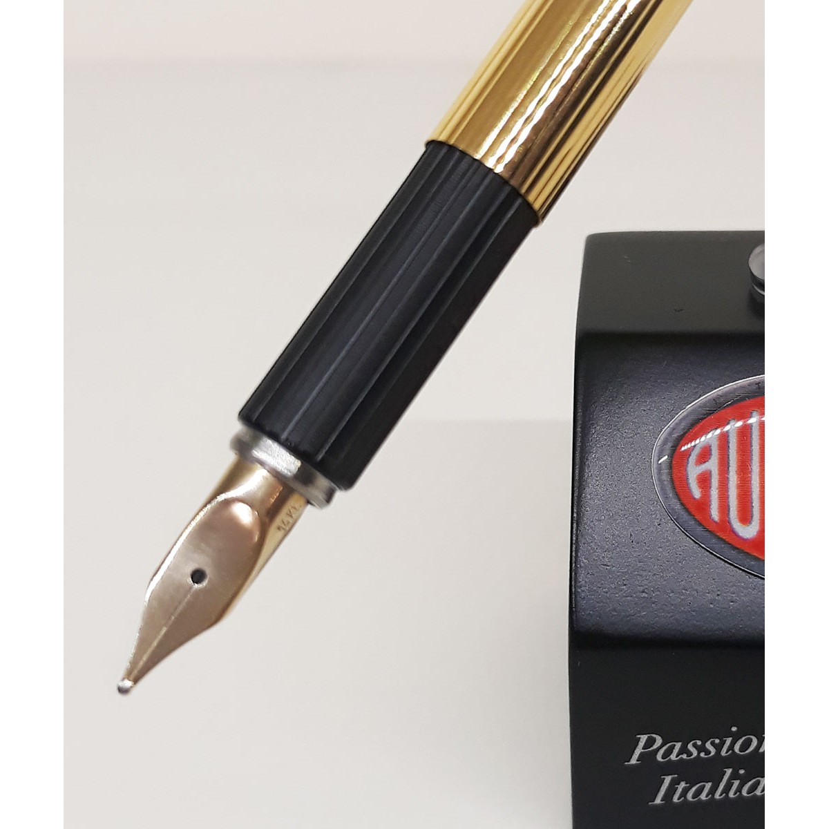 Aurora - Hastil - Fountain Pen Gold Plated - Gold Nib