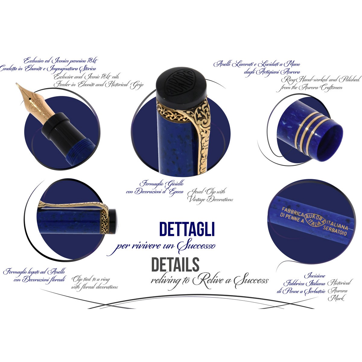 Aurora - Internazionale Blue - Solid Gold Trims - Limited Edition