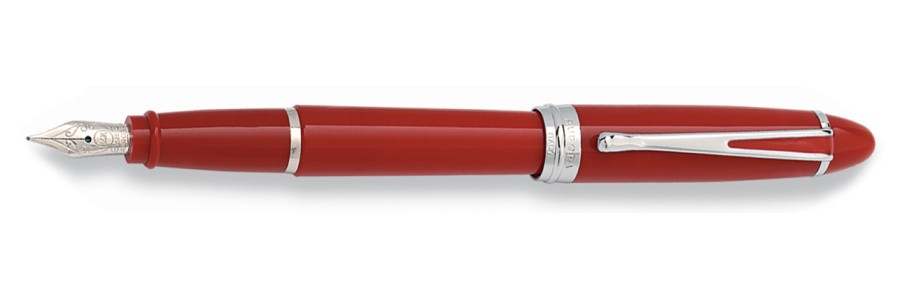 Aurora - Ipsilon Deluxe Rossa Cromo - Stilografica