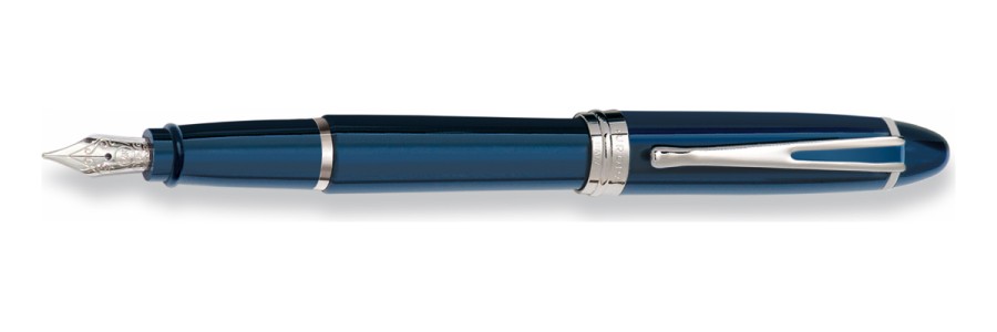 Aurora - Ipsilon Deluxe Blue Chrome - Fountain Pen
