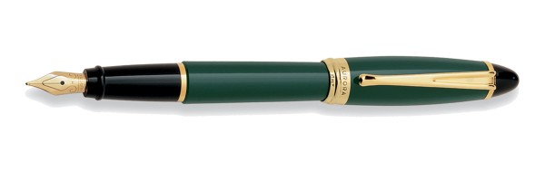 Aurora - Ipsilon - Glossy Resin - Green Emerald - Fountain Pen