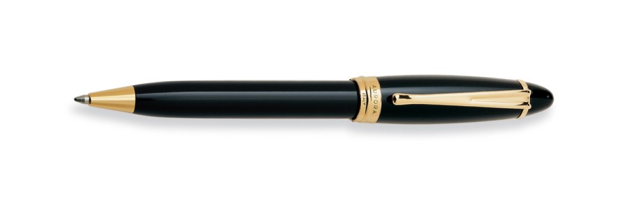 Aurora - Ipsilon - Glossy Resin - Black - Ballpoint Pen