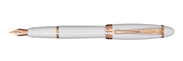 Aurora - Ipsilon - Glossy Resin - White - Fountain Pen