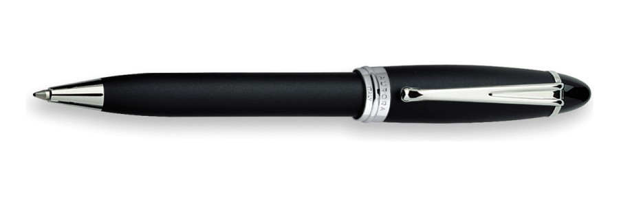 Aurora - Ipsilon Satin Black HT - Ballpoint Pen