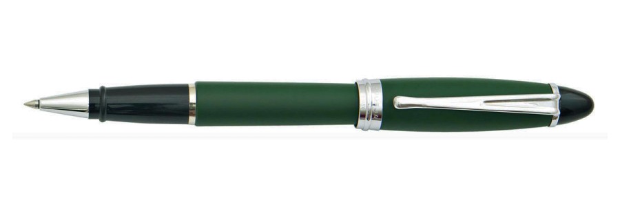 Aurora - Ipsilon Satin Green HT - Rollerball Pen