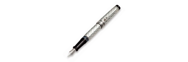 Aurora - Optima - Riflessi - Solid Silver - Fountain Pen 