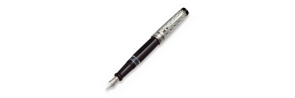 Aurora - Optima - Riflessi - Solid Silver Cap. - Fountain Pen 