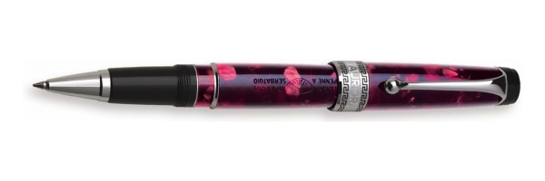 Aurora - Optima Burgundy Chrome - Rollerball Pen 