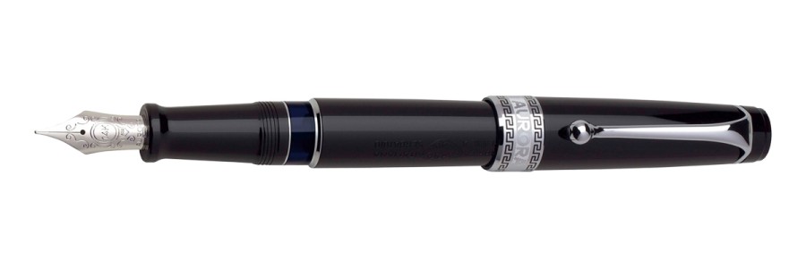 Aurora - Optima Black Chrome - Fountain Pen 