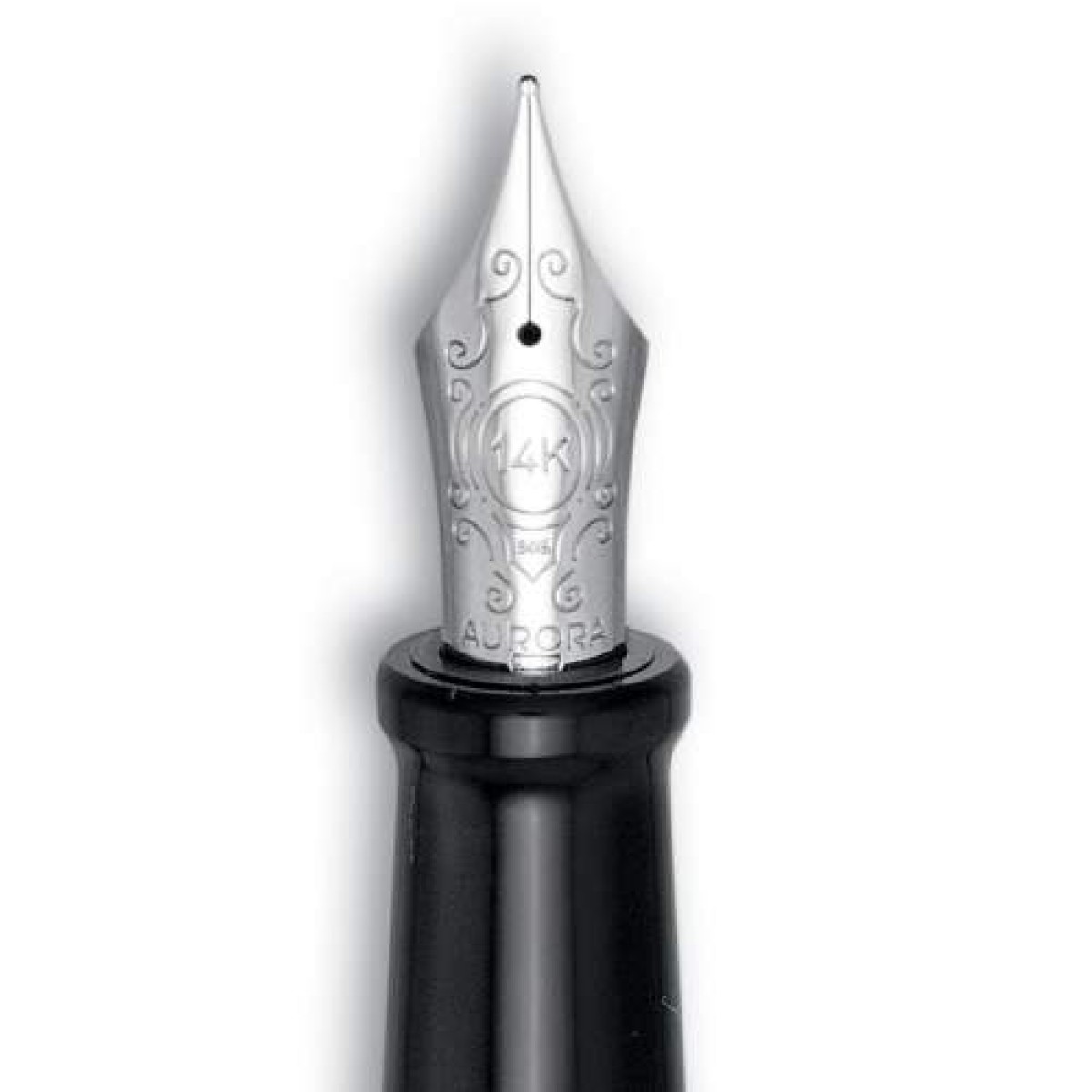 Aurora - Optima Black Chrome - Fountain Pen 
