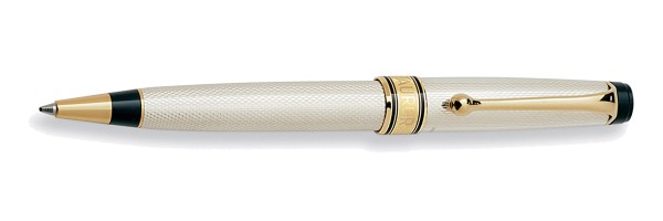 Aurora - Optima - Silver Grana Riso - Ballpoint Pen 