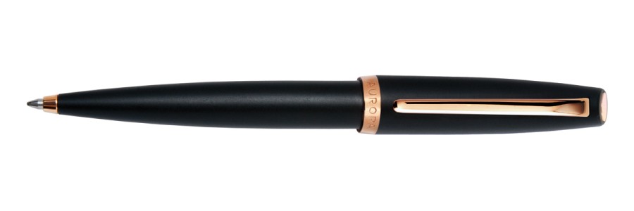 Aurora - Style Matt Black - Oro Rosa - Penna a sfera