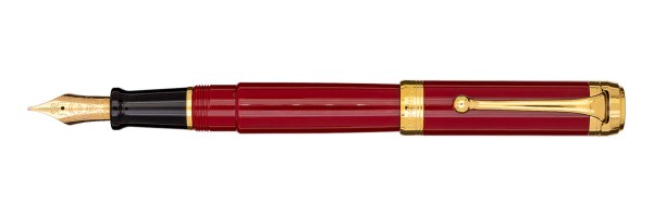 Aurora - Talentum - Bordeaux and Gold - Big Fountain Pen