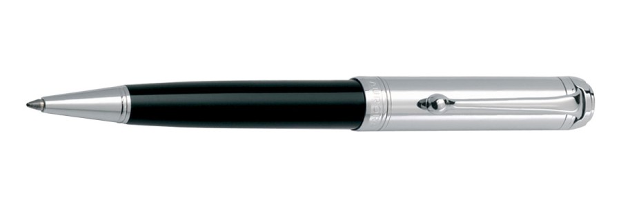 Aurora - Talentum - Glossy Black and Cap Chrome - Ballpoint Pen