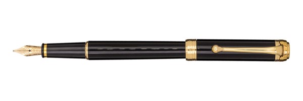 Aurora - Talentum - Glossy Black and Gold - Finesse Fountain Pen