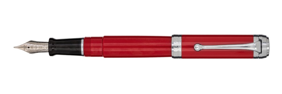 Aurora - Talentum - Rossa e Cromo - Stilografica Grande Aurora - Talentum - Rossa e Cromo - Stilografica Grande
