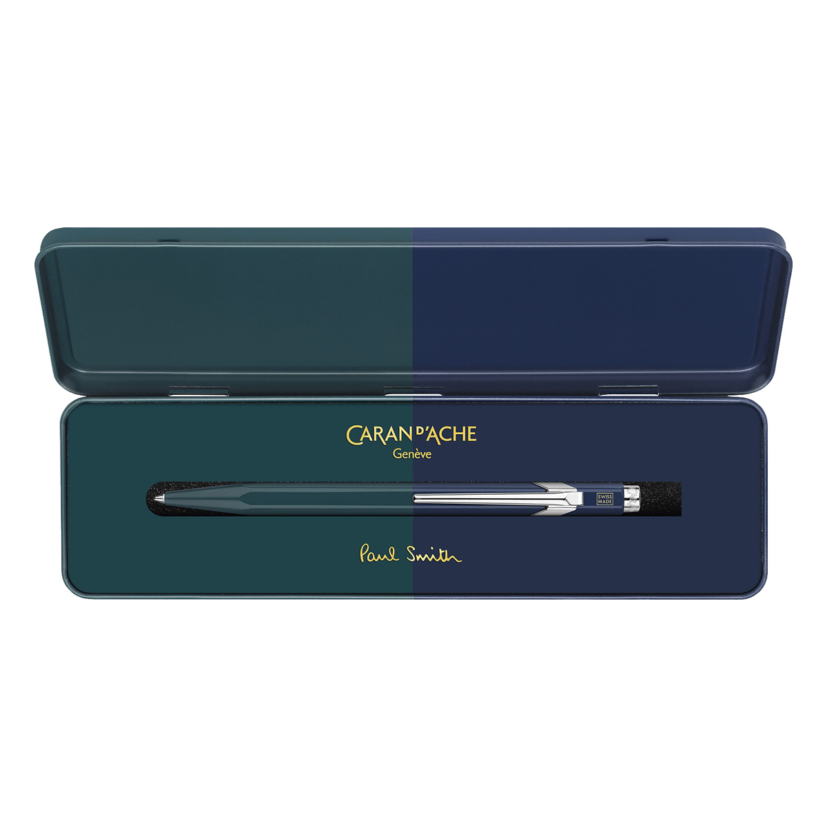 Caran d'Ache - 849 Paul Smith 2023 - Racing Green and Blue Navy - Penna a sfera