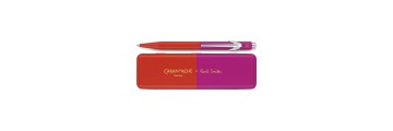 Caran d'Ache - 849 Paul Smith 2023 - Warm Red and Melrose - Penna a sfera