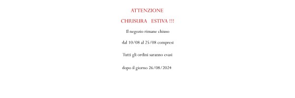 chiusura estiva