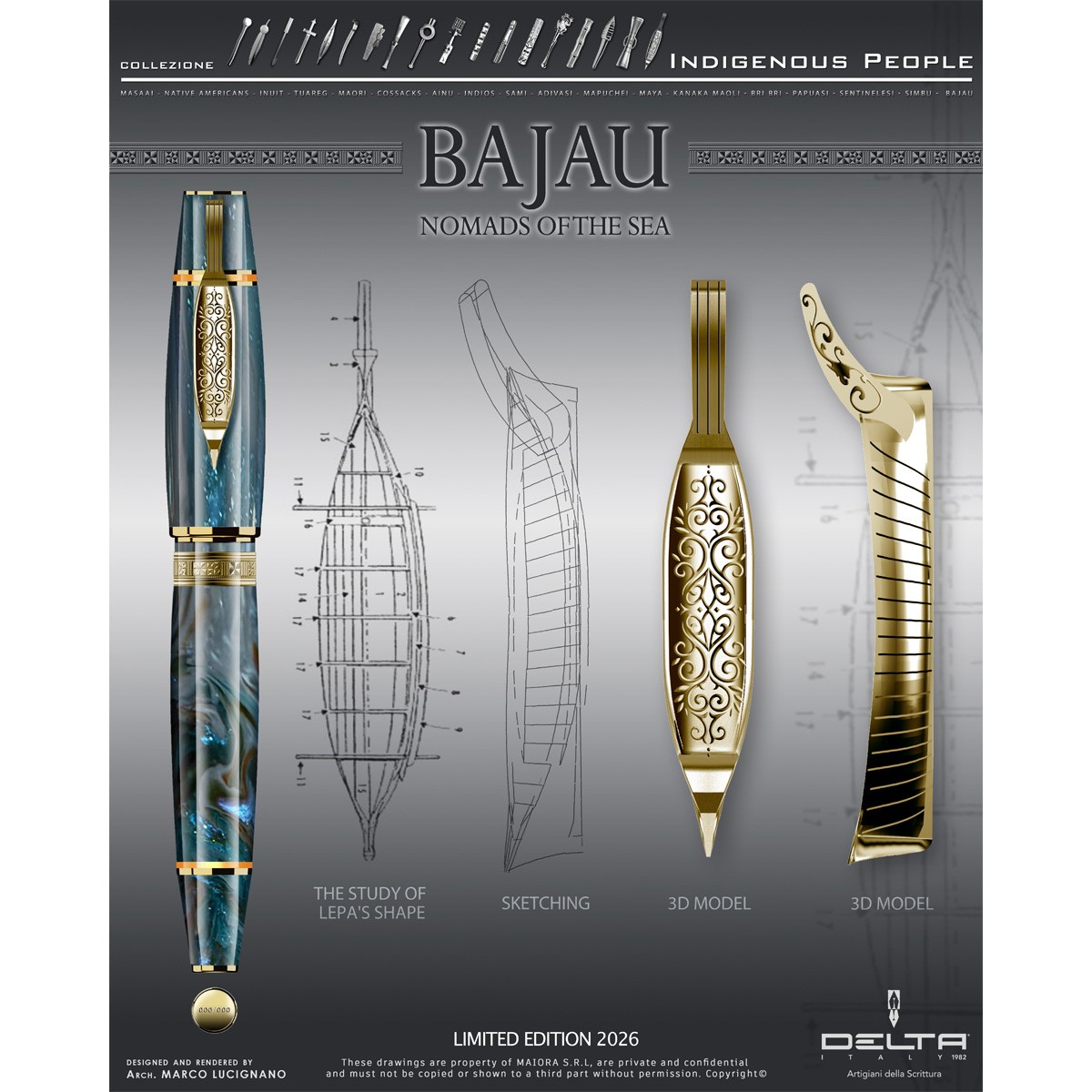 DELTA – Indigenous People - BAJAU - Stilografica DELTA – Indigenous People - BAJAU - Stilografica